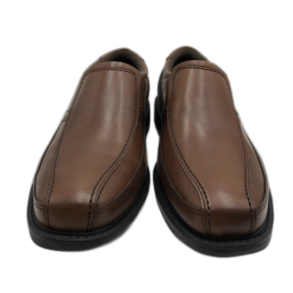 Rockport NIB Men's Brown Leather Slip On Comfort Casual Dress Shoes Size 9 - Picture 7 of 12